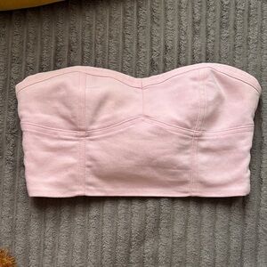 ZARA Pink Strapless Bustier Top